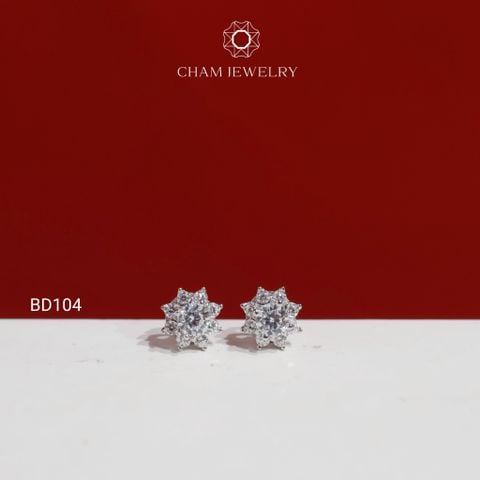 Hoa Tai BD104 CHAM JEWELRY , Chủ 3.5mm ( Barcode TBD1846).