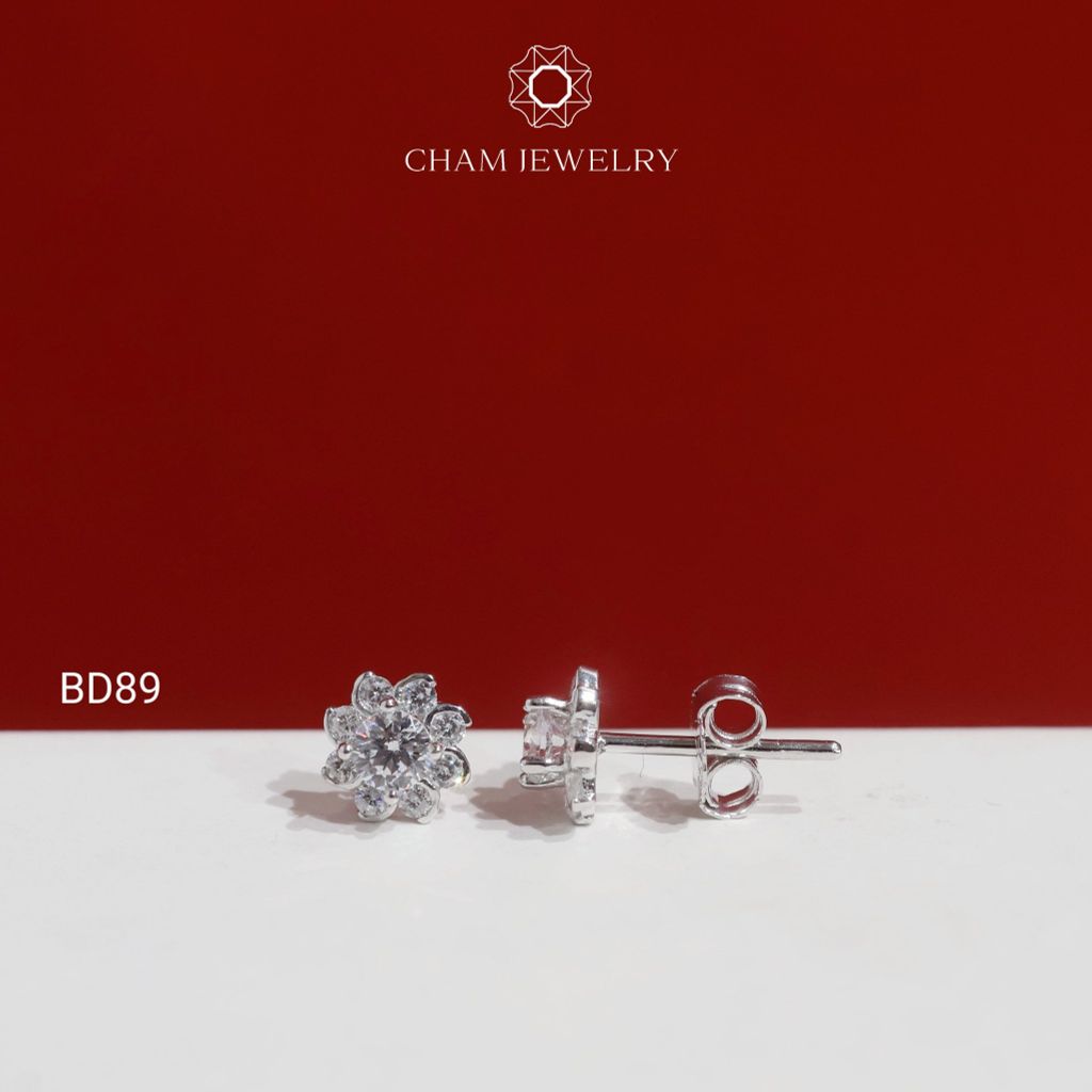 Hoa Tai CHAM JEWELRY BD89, Chủ 3.5mm (Barcode TBD1801)
