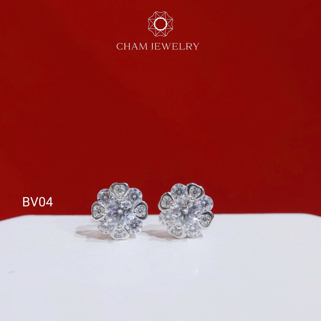 Hoa Tai CHAM JEWWLRY BV04, Chủ 4.5mm