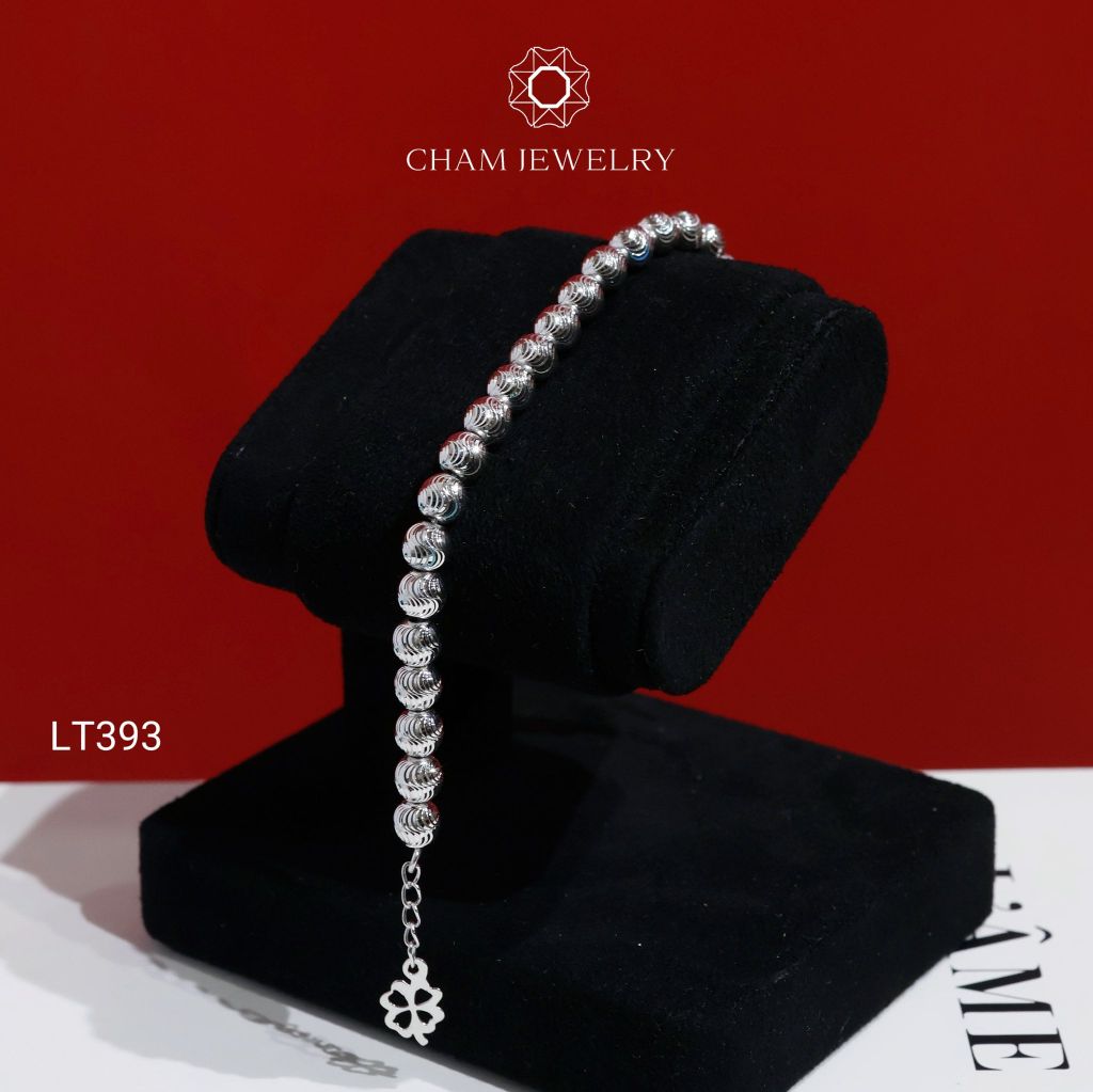 Lắc Tay CHAM JEWELRY LT393, Lắc Tay Bi Bản 6.0mm ( Barcode TLBC864)