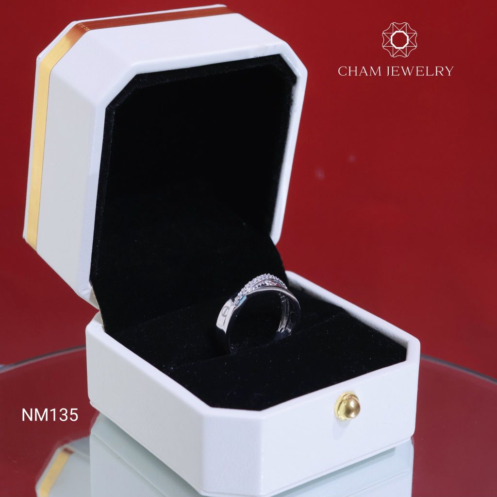 Nhẫn NM135 CHAM JEWELRY, Nhẫn Cartier Kết Xoắn (Barcode CNN150).