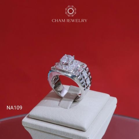 Nhẫn Nam NA109 CHAM JEWELRY, Chủ 7.0mm (Barcode CN7886).