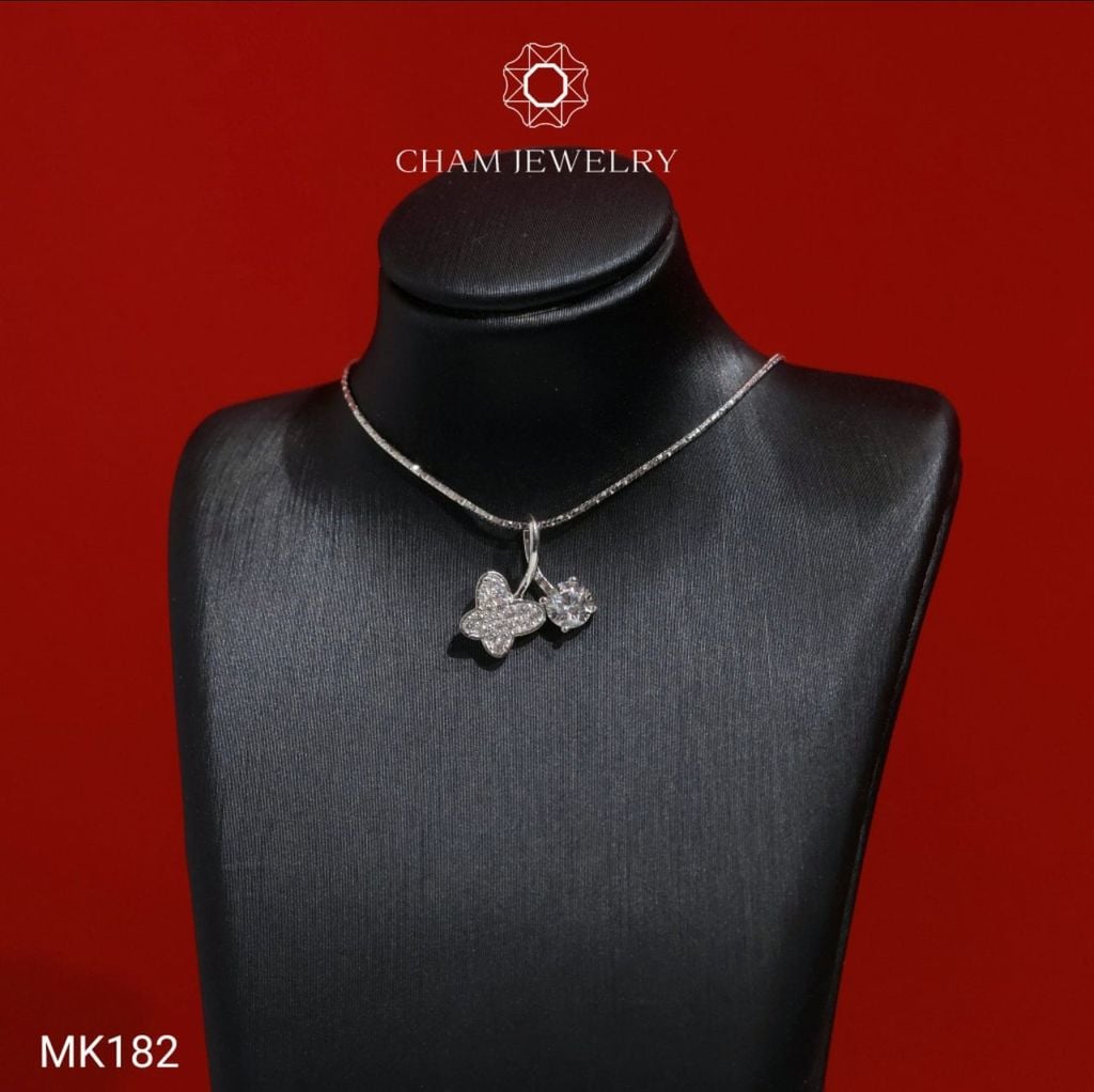 Mặt Dây Chuyền MK182 CHAM JEWELRY, Mặt Bướm (Barocde TMX428)