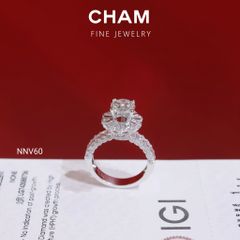 Nhẫn Nữ NNV60 Vàng 10k Chủ 7.2 Kim Cương Lab Grown Diamond