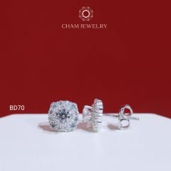 Hoa Tai BD70 CHAM JEWELRY , Chủ 4.0mm ( Barcode TBD1311).