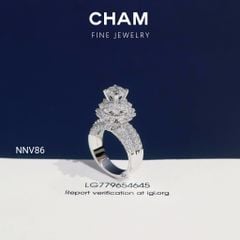 Nhẫn Nữ NNV86 Vàng 10k Chủ 6.3 Kim Cương Lab Grown Diamond (Barcode DNU21)