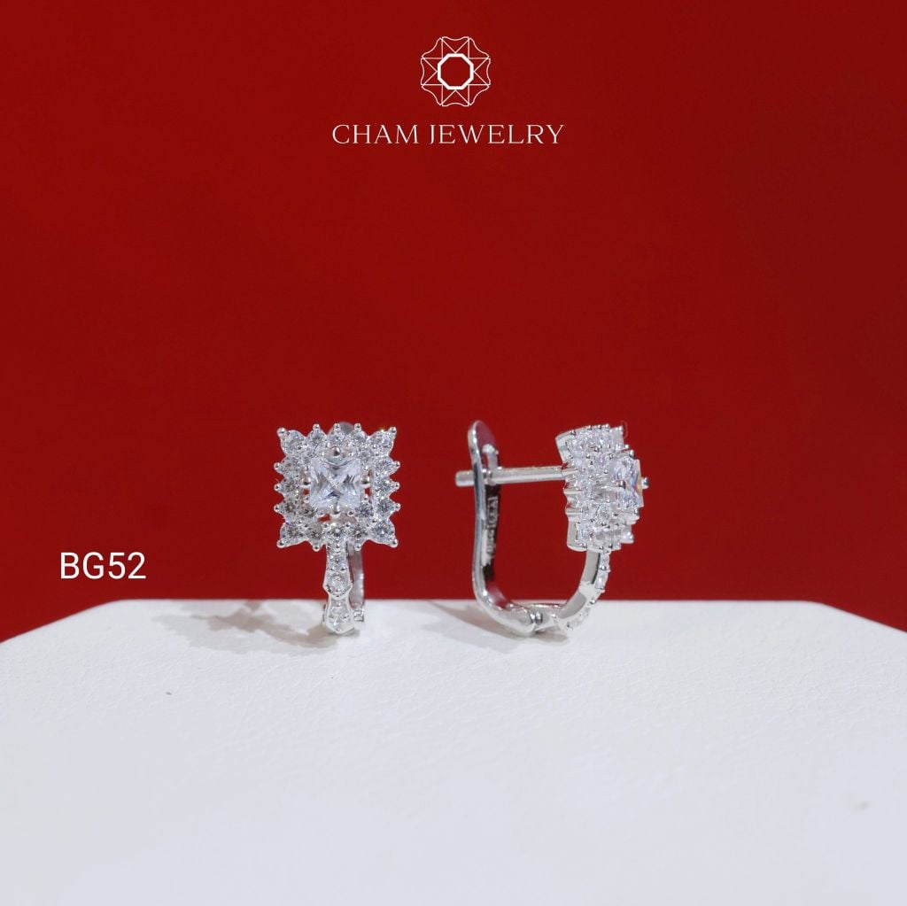 Hoa Tai CHAM JEWELRY BG52, Chủ 3.0mm (Barcode TBG1094).