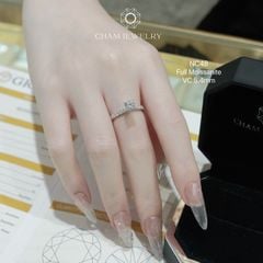Nhẫn NC48 CHAM JEWELRY, Full Kim Cương Moissanite Chủ 5.5mm (Barcode ONNU39).