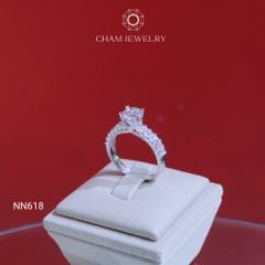 Nhẫn NN618 CHAM JEWELRY, Chủ 6.0mm (Barcode NNNH29)