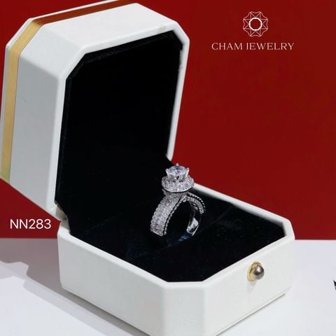 Nhẫn NN283 CHAM JEWELRY, Chủ 6.0mm (Barcode TNN1933).