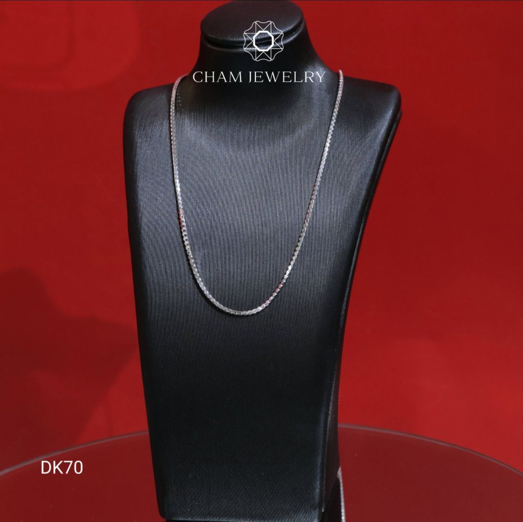 Dây Chuyền DK70 CHAM JEWELRY, Dây Mì Kim Cương Bản 1.0mm ( Barcode TDBC764 ).
