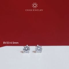 Hoa Tai BV33 CHAM JEWERLY, Bông Nụ Đá Newzealand (Barcode TBH15-TBH16-TBH14- TBH13 -TBH24-TBH109)