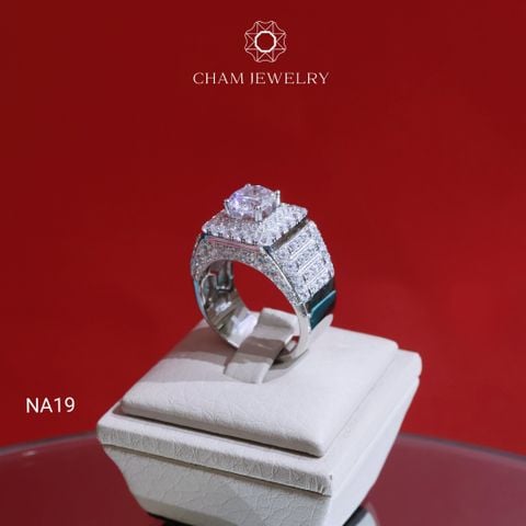 Nhẫn Nam NA19 CHAM JEWELRY, Chủ 7.5mm (Barcode TNNA431).