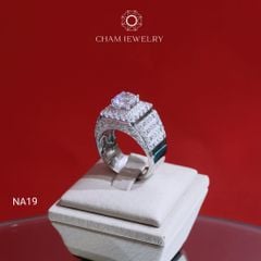 Nhẫn Nam NA19 CHAM JEWELRY, Chủ 7.5mm (Barcode TNNA431).