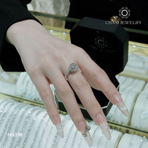 Nhẫn NN336 CHAM JEWELRY, Chủ 6.0mm ( Barcode TNN1175).
