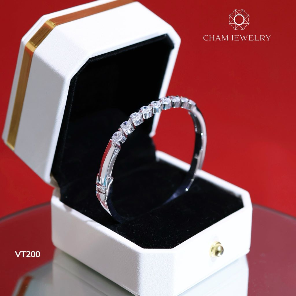Vòng Tay VT200 CHAM JEWELRY, Đá 4.0mm (Barcode CV7190)