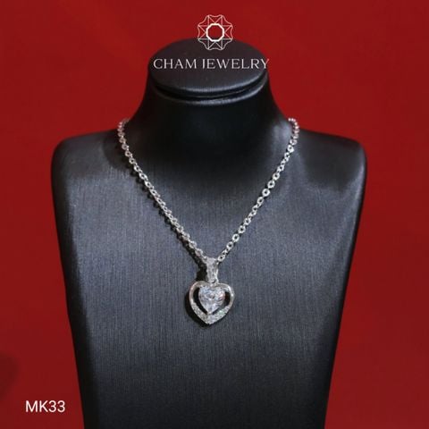 Mặt Dây Chuyền MK33 CHAM JEWELRY, Mặt Tim, Chủ 6.0mm (Barocde TMX362)