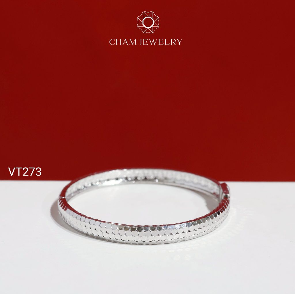 Vòng Tay CHAM JEWELRY VT273, Vòng Tay Kiểu Chạm Máy (Barcode C52V02)