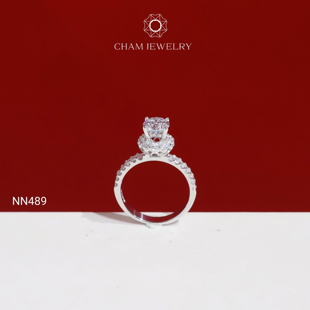 Nhẫn NN489 CHAM JEWELRY, Chủ 6.0mm ( C-NHN180(B5) ).