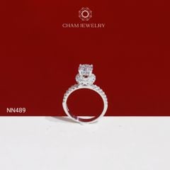 Nhẫn NN489 CHAM JEWELRY, Chủ 6.0mm ( C-NHN180(B5) ).
