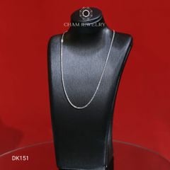 Dây Chuyền DK151 CHAM JEWELRY, Dây Mì Kim Cương Bản 1.0mm ( Barcode CDAYY214 ).