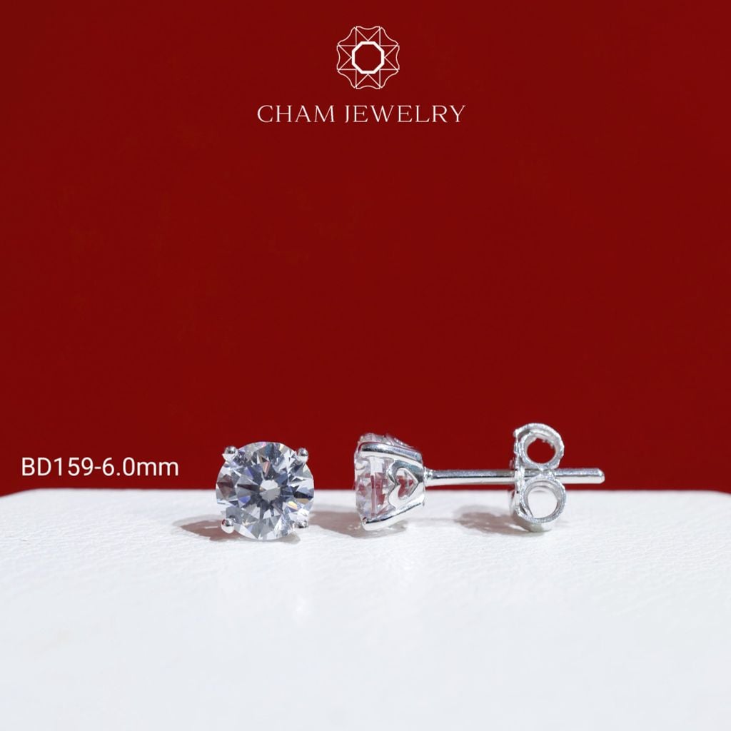 Hoa Tai BD159 CHAM JEWELRY, Đá New Zeland Khóa Đẩy (Barcode TBH28 TBH41-TBH40-TBH64-TBH80-TBH42-TBH98).