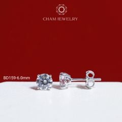 Hoa Tai BD159 CHAM JEWELRY, Đá New Zeland Khóa Đẩy (Barcode TBH28 TBH41-TBH40-TBH64-TBH80-TBH42-TBH98).