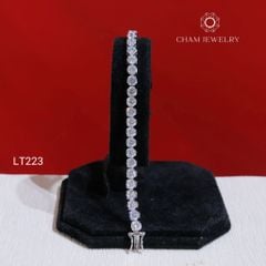 Lắc Tay LT223 CHAM JEWELRY, Lắc Tennis 4.0mm (Barcode TKLT07)