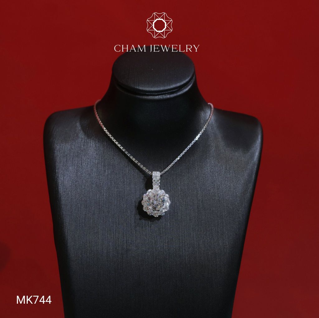 Mặt Dây Chuyền MK744 CHAM JEWERLY, Chủ 6.0mm (Barcode TMX386).