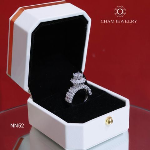 Nhẫn NN52 CHAM JEWELRY, Chủ 6.0mm (Barcode TNN1688)