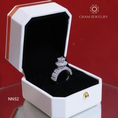 Nhẫn NN52 CHAM JEWELRY, Chủ 6.0mm (Barcode TNN1688)