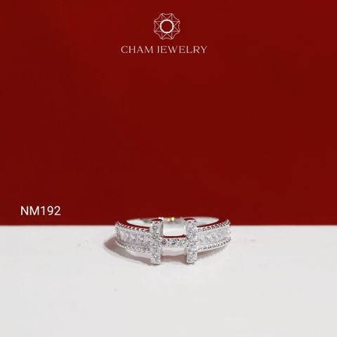 Nhẫn NM192 CHAM JEWELRY, Nhẫn Chữ H ( C-NHN252(B12) ).