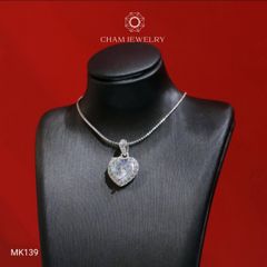 Mặt Dây Chuyền MK139 CHAM JEWELRY, Mặt Trái Tim Chủ 8.0mm (Barcode TMA1948)