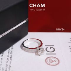 Nhẫn Nữ NNV54 Vàng 10k Chủ 6.3 Kim Cương Lab Grown Diamond