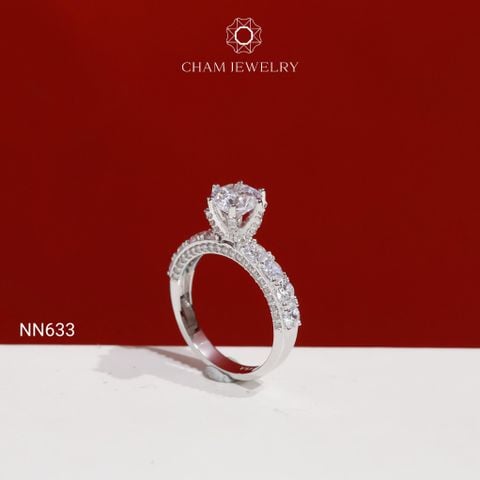 Nhẫn NN633 CHAM JEWELRY, Chủ 6.5mm ( TNN1957 )