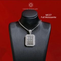 Mặt Dây Chuyền MC27 CHAM JEWELRY, Full Moissanite (Barcode OCM02).
