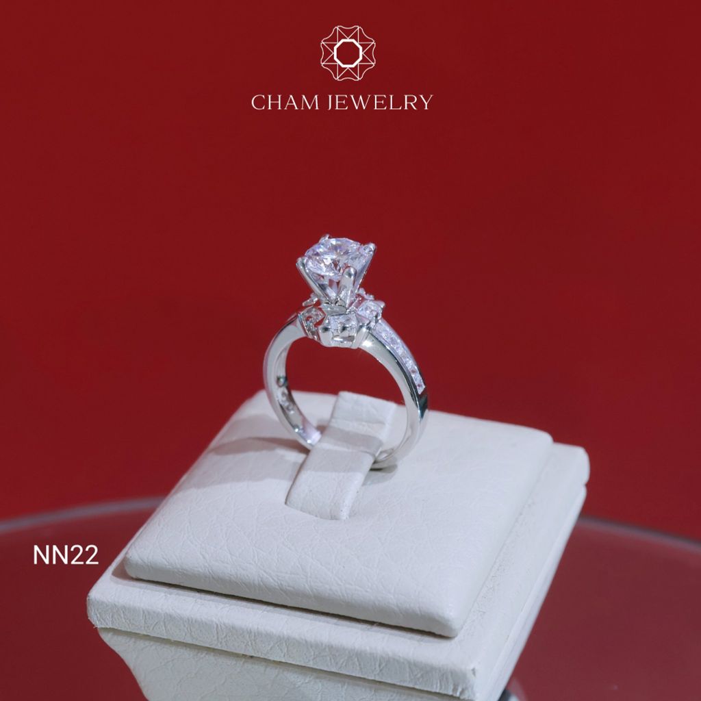 Nhẫn NN22 CHAM JEWELRY, Chủ 6.5mm.