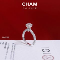 Nhẫn Nữ NNV06 Chủ 6.3mm Vàng 10k Kim Cương Lab Grown Diamond