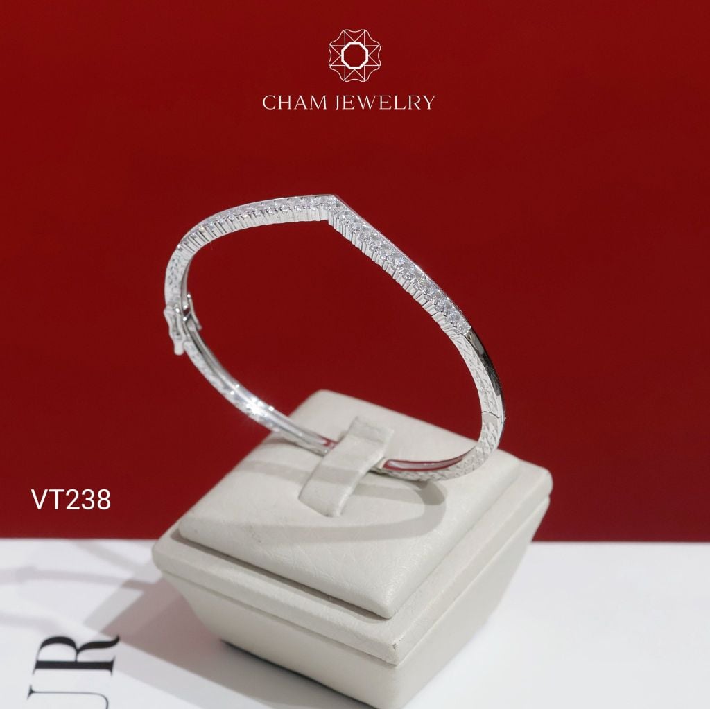 Vòng Tay VT238 CHAM JEWELRY, Vòng Kiểu Vương Miện (Barcode TV222)