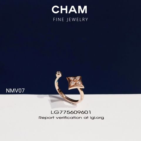Nhẫn Nữ NMV07 Vàng 10k Kim Cương Lab Grown Diamond (Barcode NLV01)