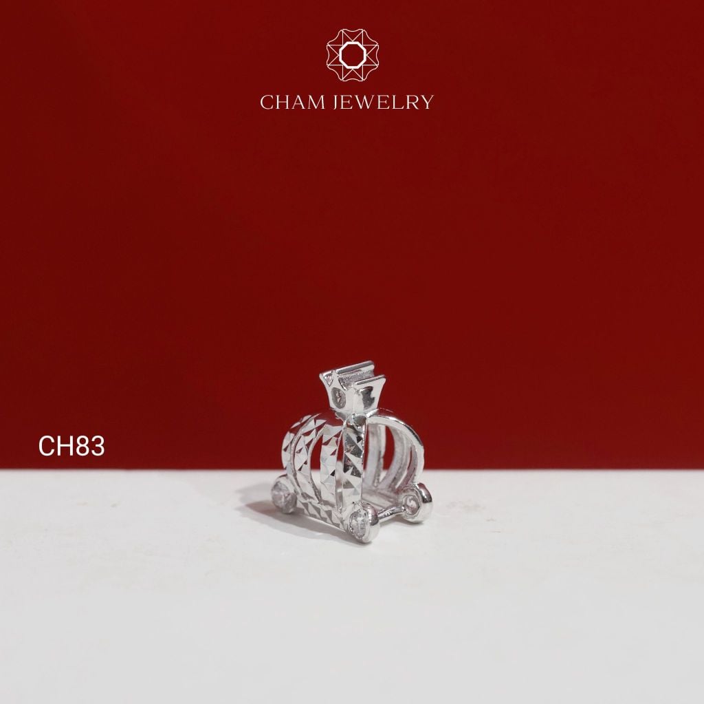 Charm CH83 CHAM JEWELRY, Charm Kiểu Chạm Máy (Barcode TCH800).