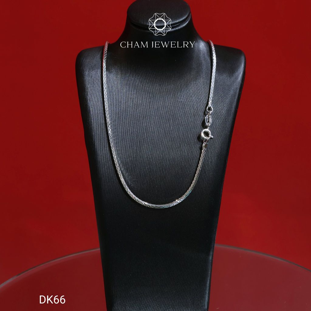 Dây Chuyền CHAM JEWELRY DK66. Dây Mì Bảng 1.3mm ( Barcode CVGCX45).