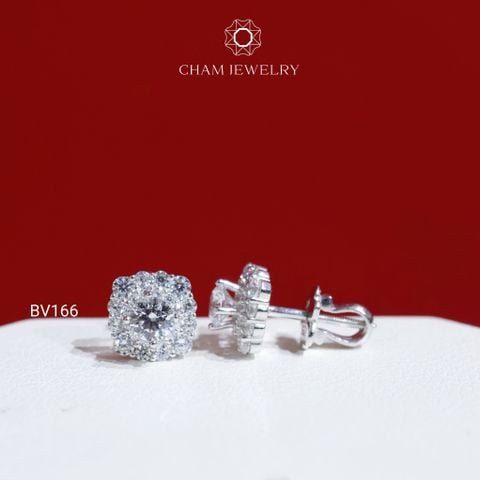 Hoa Tai CHAM JEWELRY BV166, Chủ 4.0mm (Barcode TBV442)