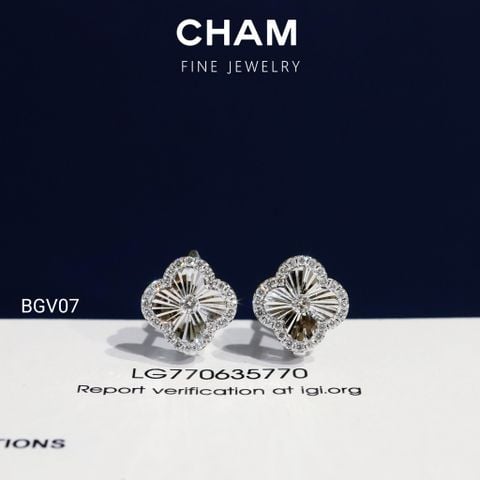Hoa Tai BGV07 Vàng 10k Kim Cương Lab Grown Diamond (Barcode BT175)