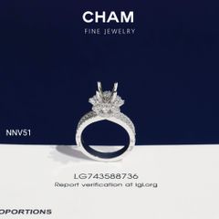 Nhẫn Nữ NNV51 Vàng 10k Kim Cương Lab Grown Diamond