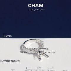 Nhẫn Nữ NNV45 Vàng 10k Chủ 9.0 Kim Cương Lab Grown Diamond