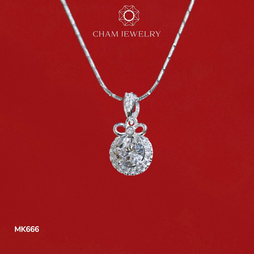 Mặt Dây Chuyền MK666 CHAM JEWELRY, Chủ 6.0mm (Barcode TMA1224).