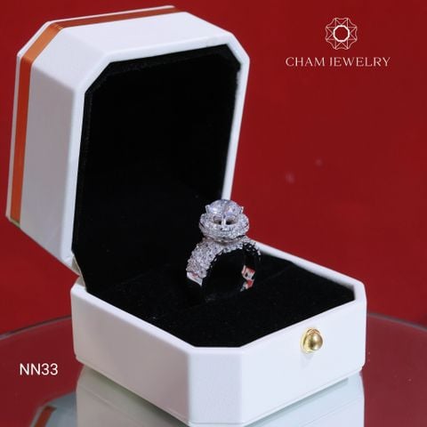 Nhẫn NN33 CHAM JEWELRY, Chủ 8.0mm (Barcode TNN1663).