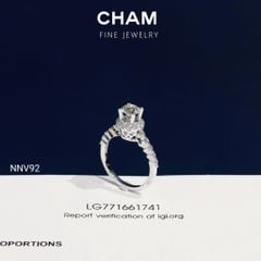Nhẫn Nữ NNV92 Vàng 10k Chủ 5.4mm Kim Cương Lab Grown Diamond (Barcode DNU27)