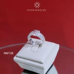 Nhẫn NM138 CHAM JEWELRY, Nhẫn Chữ T Bản 5.5mm (Barcode CNNAM44).